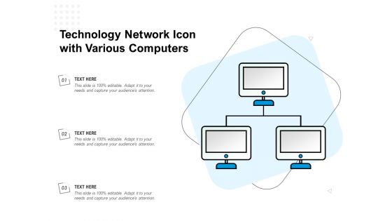 Technology Network Icon With Various Computers Ppt PowerPoint Presentation Ideas Introduction PDF