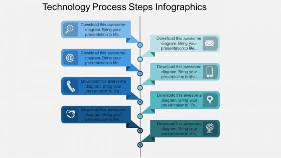 Technology Process Steps Infographics Powerpoint Template