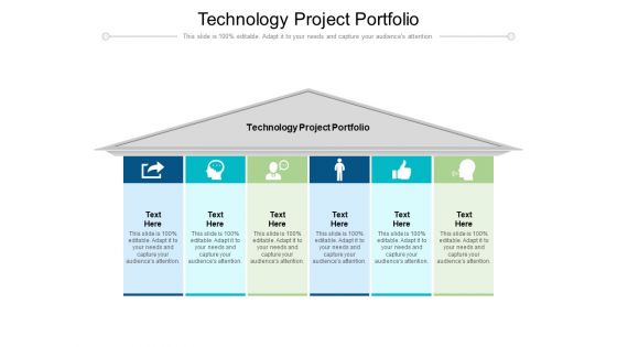 Technology Project Portfolio Ppt PowerPoint Presentation Slides Clipart Cpb Pdf