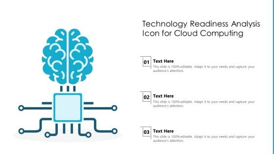 Technology Readiness Analysis Icon For Cloud Computing Ppt PowerPoint Presentation File Summary PDF