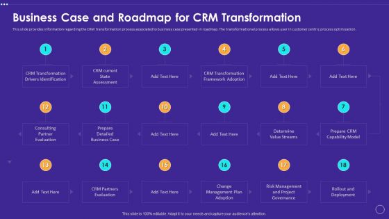 Technology Transformation Toolkit To Enhance Customer Service Business Case And Roadmap For CRM Transformation Portrait PDF Technology Transformation Toolkit To Enhance Customer Service Business Case And Roadmap For CRM Transformation Portrait PDF