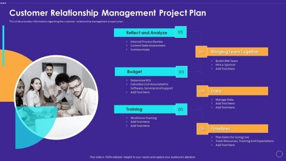 Technology Transformation Toolkit To Enhance Customer Service Customer Relationship Management Project Plan Formats PDF