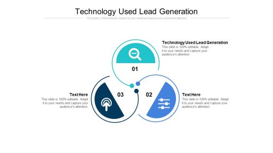 Technology Used Lead Generation Ppt PowerPoint Presentation Outline Sample Cpb