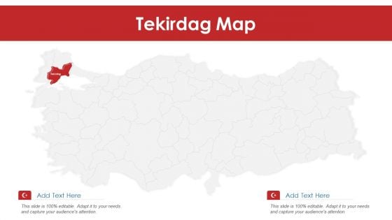 Tekirdag Map PowerPoint Presentation PPT Template PDF