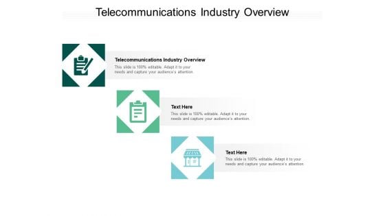 Telecommunications Industry Overview Ppt PowerPoint Presentation Infographics Icon Cpb Pdf