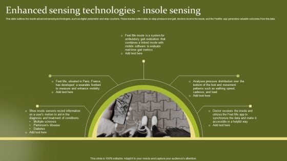 Telehealth Enhanced Sensing Technologies Insole Sensing Icons PDF