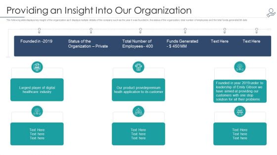 Telehealth Venture Capitalist Funding Elevator Providing An Insight Into Our Organization Brochure PDF Telehealth Venture Capitalist Funding Elevator Providing An Insight Into Our Organization Brochure PDF