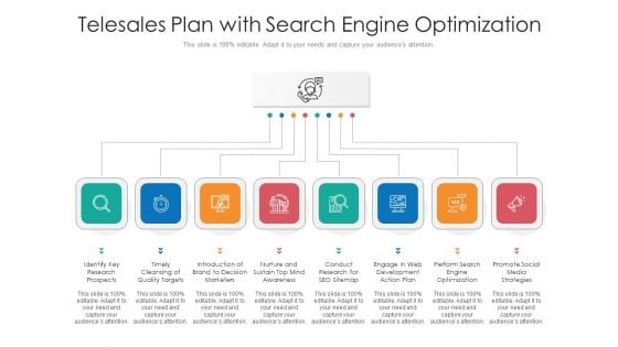 Telesales Plan With Search Engine Optimization Ppt PowerPoint Presentation Professional Slide Portrait PDF