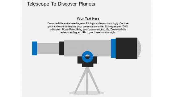 Telescope To Discover Planets Powerpoint Template