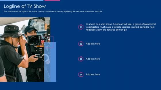 Television Show Fundraising Pitch Deck Logline Of Tv Show Rules PDF Television Show Fundraising Pitch Deck Logline Of Tv Show Rules PDF