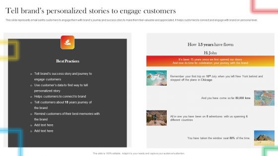 Tell Brands Personalized Stories To Engage Customers Formats PDF