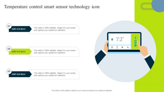 Temperature Control Smart Sensor Technology Icon Guidelines PDF