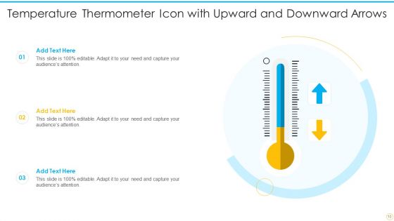 Temperature Thermometer Icon Ppt PowerPoint Presentation Complete With Slides