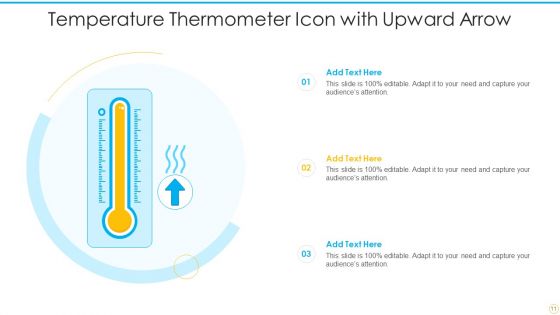 Temperature Thermometer Icon Ppt PowerPoint Presentation Complete With Slides