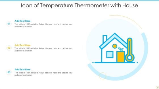 Temperature Thermometer Icon Ppt PowerPoint Presentation Complete With Slides