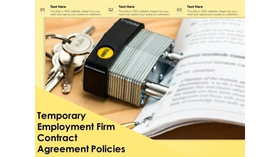 Temporary Employment Firm Contract Agreement Policies Ppt PowerPoint Presentation Inspiration Clipart PDF Temporary Employment Firm Contract Agreement Policies Ppt PowerPoint Presentation Inspiration Clipart PDF