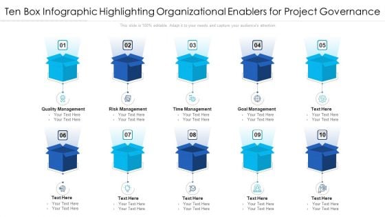Ten Box Infographic Highlighting Organizational Enablers For Project Governance Ppt PowerPoint Presentation File Visual Aids PDF Ten Box Infographic Highlighting Organizational Enablers For Project Governance Ppt PowerPoint Presentation File Visual Aids PDF