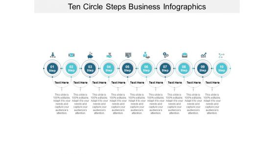 Ten Circle Steps Business Infographics Ppt PowerPoint Presentation Gallery Ideas