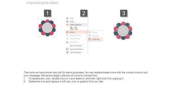Ten Circular Petals Business Process Diagram Powerpoint Slides