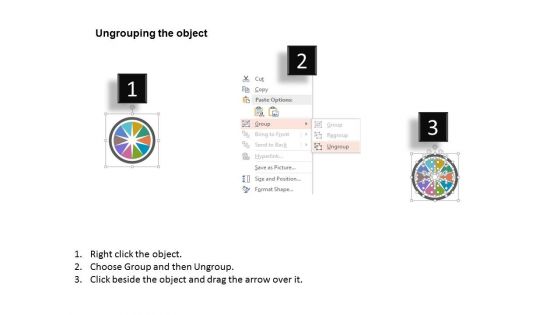 Ten Staged Business Circle And Icons Powerpoint Template