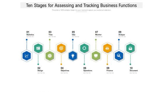 Ten Stages For Assessing And Tracking Business Functions Ppt PowerPoint Presentation File Deck PDF Ten Stages For Assessing And Tracking Business Functions Ppt PowerPoint Presentation File Deck PDF