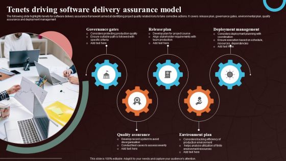 Tenets Driving Software Delivery Assurance Model Brochure PDF Tenets Driving Software Delivery Assurance Model Brochure PDF