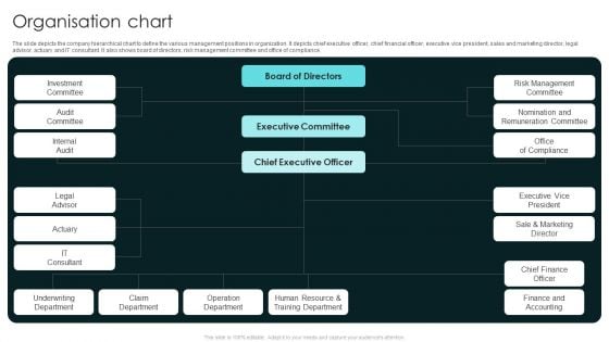 Term Life And General Insurance Company Profile Organisation Chart Formats PDF