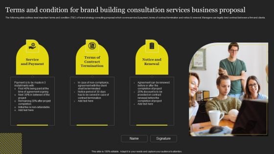 Terms And Condition For Brand Building Consultation Services Business Proposal Introduction PDF Terms And Condition For Brand Building Consultation Services Business Proposal Introduction PDF