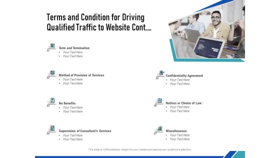 Terms And Condition For Driving Qualified Traffic To Website Cont Ppt PowerPoint Presentation Ideas Designs Download PDF