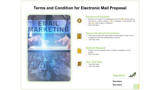 Terms And Condition For Electronic Mail Proposal Ppt Inspiration Microsoft PDF