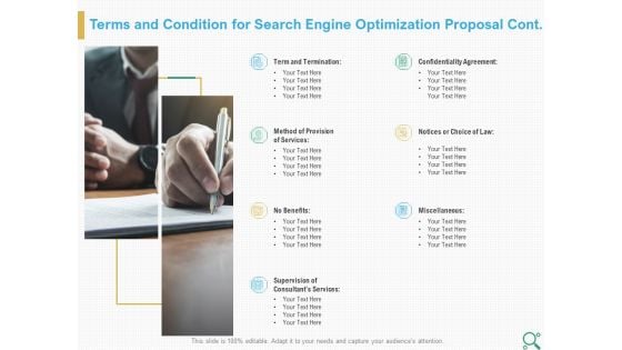 Terms And Condition For Search Engine Optimization Proposal Cont Ppt Outline Microsoft PDF