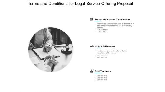 Terms And Conditions For Legal Service Offering Proposal Ppt PowerPoint Presentation Inspiration Portrait