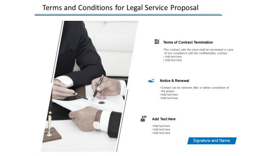 Terms And Conditions For Legal Service Proposal Ppt PowerPoint Presentation Model Example