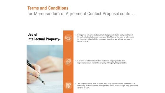 Terms And Conditions For Memorandum Of Agreement Contact Proposal Contd Ppt PowerPoint Presentation File Designs Download