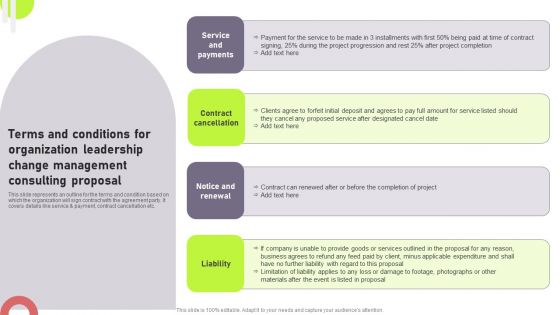 Terms And Conditions For Organization Leadership Change Management Consulting Proposal Ideas PDF Terms And Conditions For Organization Leadership Change Management Consulting Proposal Ideas PDF