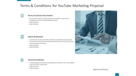 Terms And Conditions For Youtube Marketing Proposal Ppt PowerPoint Presentation Summary Example File