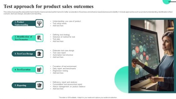 Test Approach For Product Sales Outcomes Graphics PDF Test Approach For Product Sales Outcomes Graphics PDF
