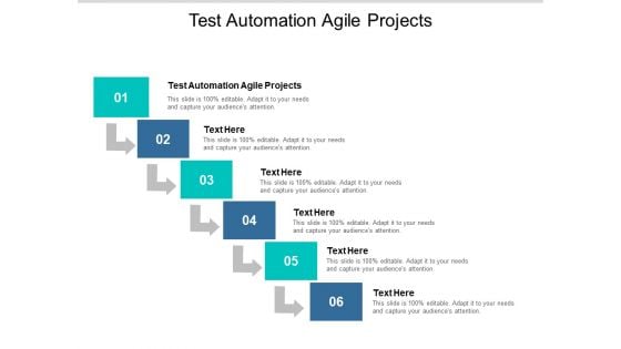 Test Automation Agile Projects Ppt PowerPoint Presentation Inspiration Smartart Cpb