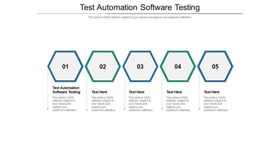 Test Automation Software Testing Ppt PowerPoint Presentation Model Graphics Cpb Pdf