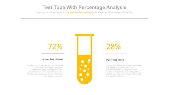 Test Tubes For Statistical Analysis Powerpoint Slides