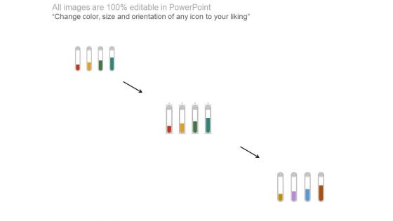 Test Tubes Percentage Chart For Financial Analysis Powerpoint Slides