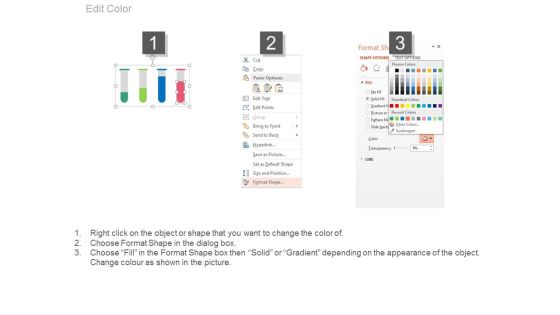 Test Tubes With Percentage Data For Comparison Powerpoint Slides Slide04