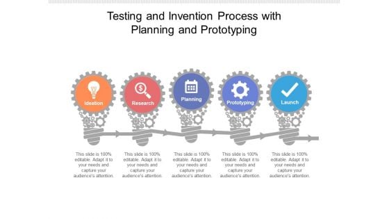 Testing And Invention Process With Planning And Prototyping Ppt PowerPoint Presentation Show Rules PDF