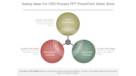 Testing Ideas For Cro Process Ppt Powerpoint Slides Show