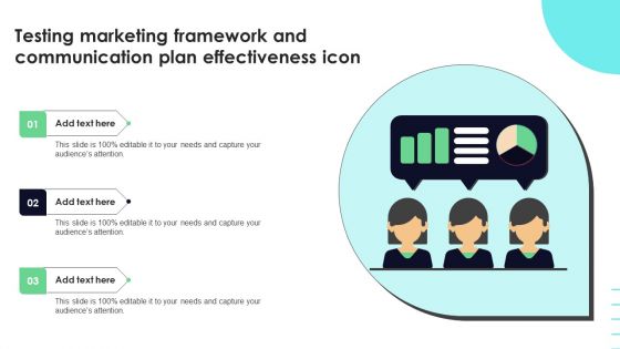 Testing Marketing Framework And Communication Plan Effectiveness Icon Ideas PDF