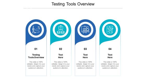 Testing Tools Overview Ppt PowerPoint Presentation Model Background Designs Cpb