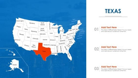 Texas Map PowerPoint Presentation Ppt Template PDF