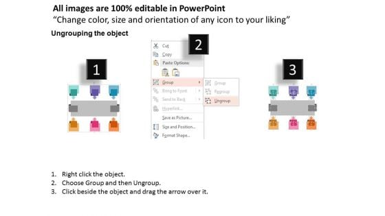 Text Boxes With Arrows And Icons Powerpoint Template