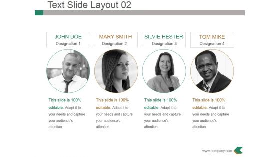 Text Slide Layout Template 2 Ppt PowerPoint Presentation Ideas Graphic Tips