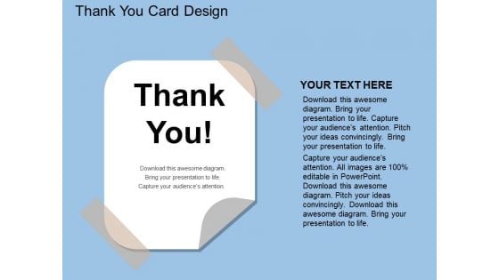 Thank You Card Design Powerpoint Template